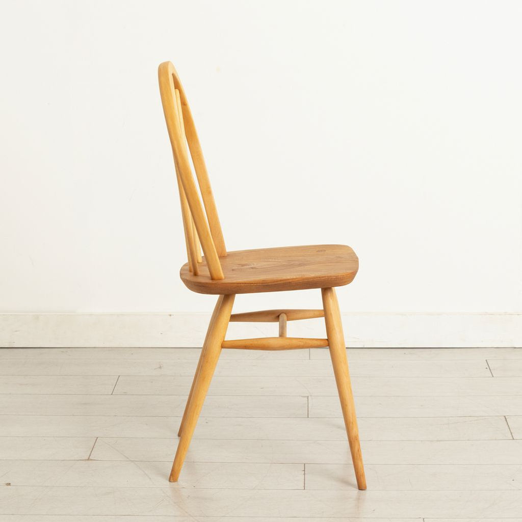 Set of 4 Model 400 Windsor Hoop-Backed Chairs in Elm & Beech by Ercol c.1965