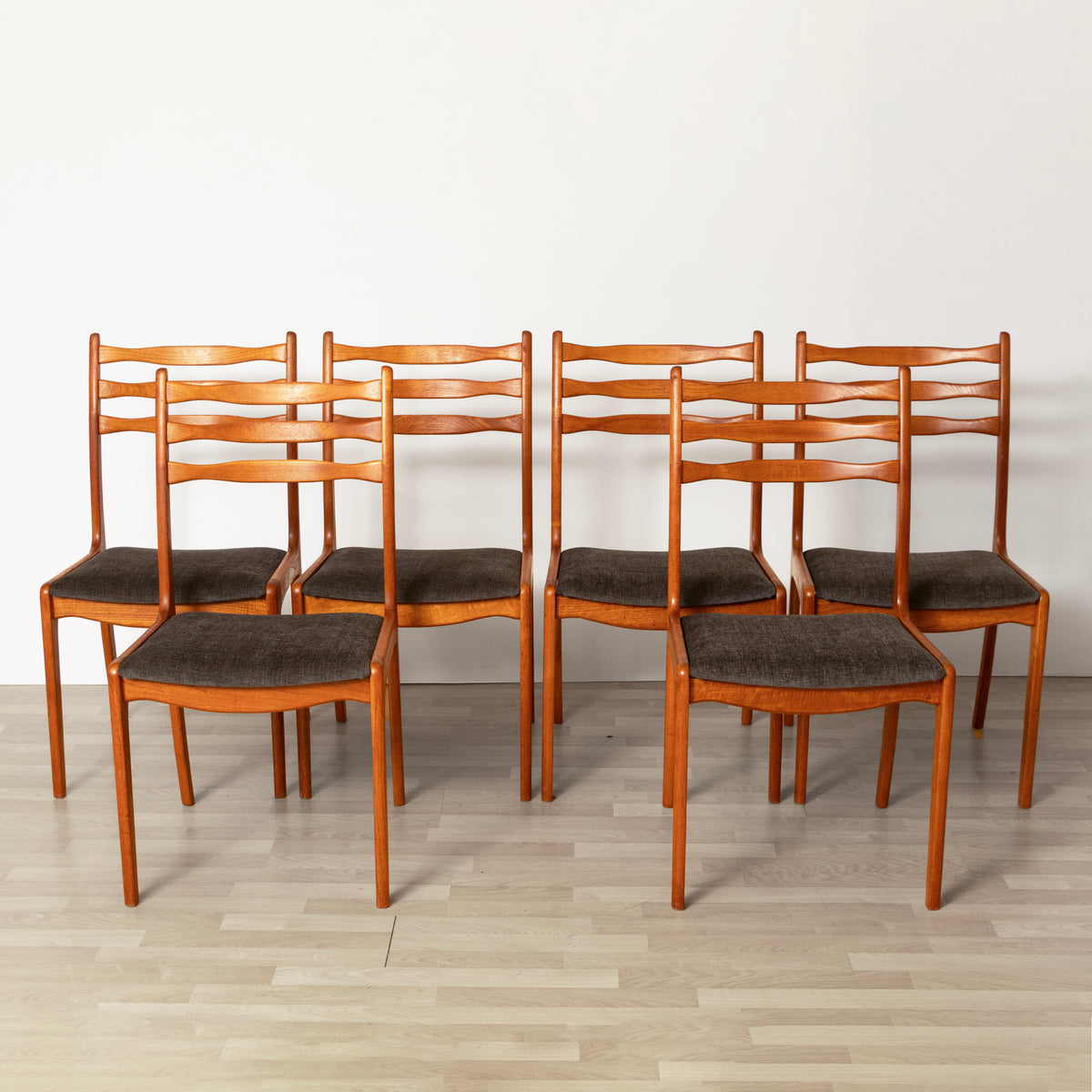 Set of 6 Midcentury Danish Dining Chairs in Teak by S.O.S. Møbelfabrik, Møldrup c.1965