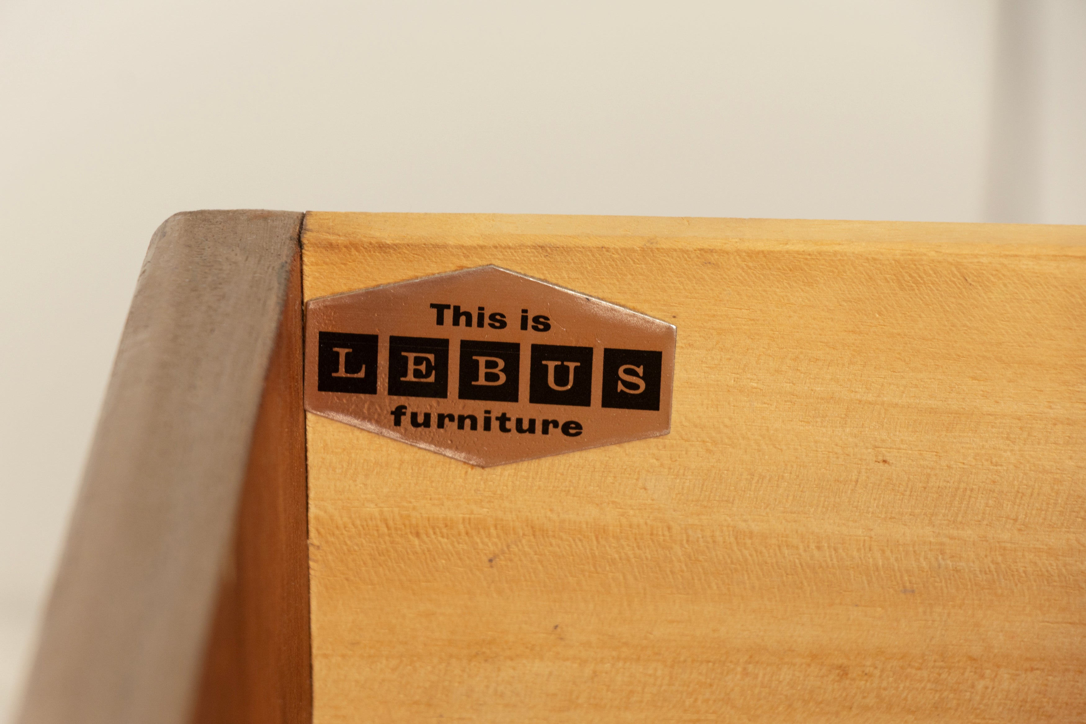 Small Midcentury Chest of Drawers in Oak by Lebus c.1965