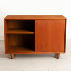 Small Midcentury Danish Sideboard in Teak with Sliding Doors c.1965