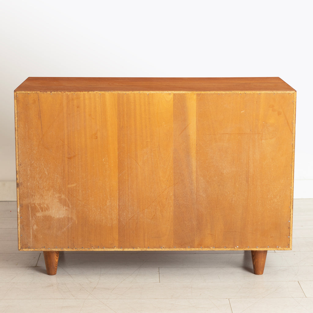 Small Midcentury Danish Sideboard in Teak with Sliding Doors c.1965