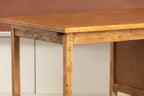 Vintage Midcentury Oak Kneehole Desk with 3 Drawers c.1960s