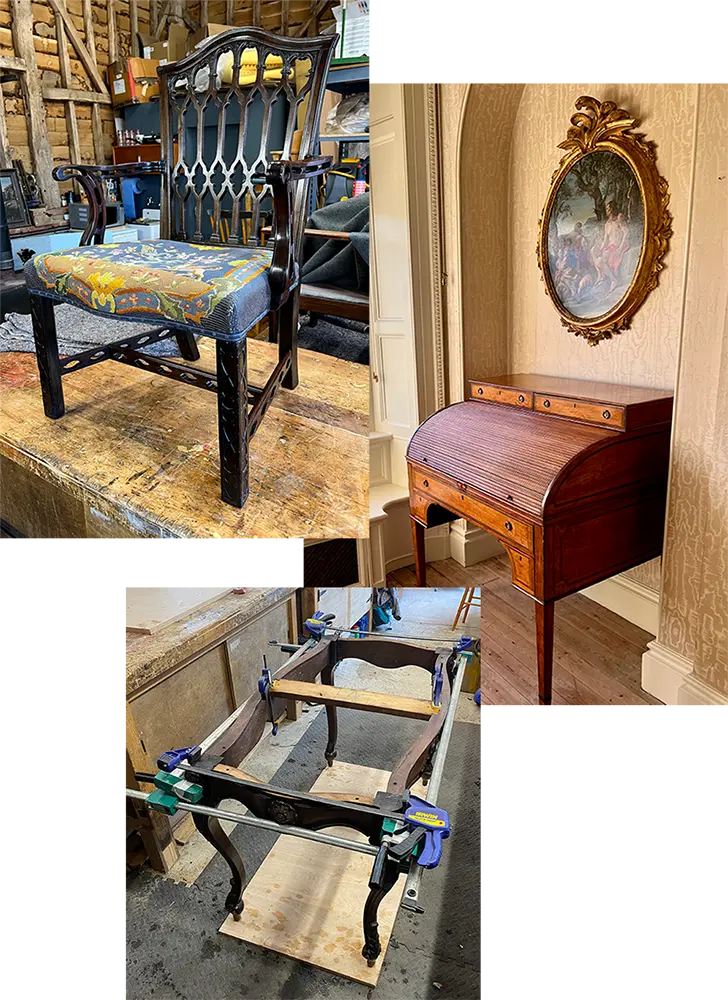 Furniture restoration montage